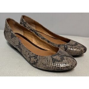 Indigo‎ by Clarks Snakeskin Pattern Slip On Comfort Shoes Size 8.5 Style 33197